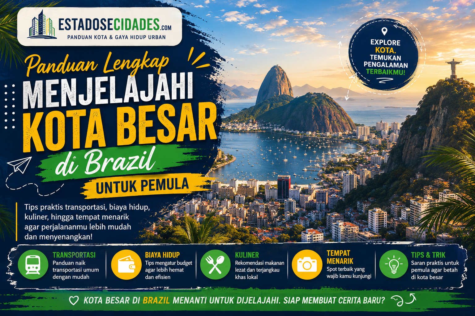 kota besardi Brazil dengan aktivitas urban
